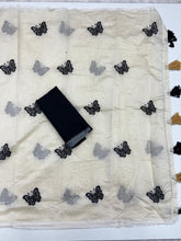 Load image into Gallery viewer, Divine Festive Wear Soft Chanderi Cotton Silk Butterfly Design Embroidery n Tussels Work Fancy Saree