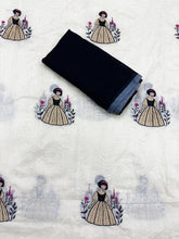 Load image into Gallery viewer, New Function Wear Soft Chanderi Cotton Silk Embroidery n Tussels Work Fancy Saree