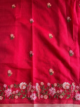 Load image into Gallery viewer, Marvellous Function Wear Pure Kota Doriya With Embroidery Work Flower on all over the Saree With Blouse Piece