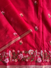 Load image into Gallery viewer, Marvellous Function Wear Pure Kota Doriya With Embroidery Work Flower on all over the Saree With Blouse Piece