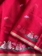 Load image into Gallery viewer, Marvellous Function Wear Pure Kota Doriya With Embroidery Work Flower on all over the Saree With Blouse Piece