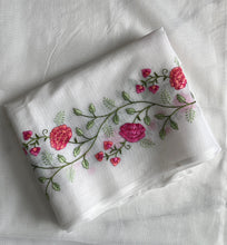 Load image into Gallery viewer, Divine Party Wear Pure Kota Doriya Flower Design Embroidery Work Fancy Designer Saree For Women