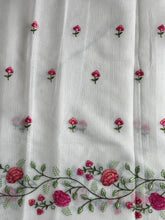 Load image into Gallery viewer, Divine Party Wear Pure Kota Doriya Flower Design Embroidery Work Fancy Designer Saree For Women