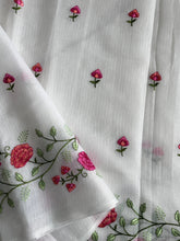 Load image into Gallery viewer, Divine Party Wear Pure Kota Doriya Flower Design Embroidery Work Fancy Designer Saree For Women