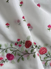 Load image into Gallery viewer, Divine Party Wear Pure Kota Doriya Flower Design Embroidery Work Fancy Designer Saree For Women