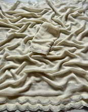 Load image into Gallery viewer, New Partywear White Color Georgette Fabric Diamond Work Fancy Desinger Saree