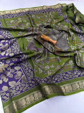 Load image into Gallery viewer, Mellifluous Party Wear Soft Dola Silk Print n Jacquard Work Fancy Designer Saree For Women