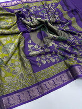 Load image into Gallery viewer, Charismatic Function Wear Soft Dola Silk Print n Jacquard Work Fancy Designer Saree For Women