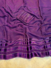 Load image into Gallery viewer, Gratifying Party Wear Pure Viscose Georgette Linning Weaving Satin Patta Border Fancy Designer Saree With Blouse