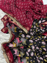 Load image into Gallery viewer, New Wedding Wear Pure Mangalkari Viscouse Silk Print Weaving n Sequence Lace Work Fancy Designer Saree