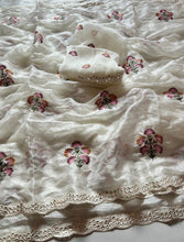 Load image into Gallery viewer, Breathtaking Function Wear Semi Pure Tissue Silk Sequence n Mirror With Thread Work Fancy Designer Saree With Blouse Piece