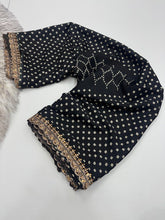 Load image into Gallery viewer, Splendorous Function Wear Pure Stain Silk Designer Printed Rich Pallu n Sequence Lace Fancy Designer Saree