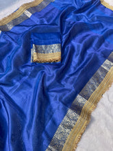 Load image into Gallery viewer, Charming Function Wear Banarasi Tissue Silk Jacquard n Lace Work Fancy Designer Saree With Blouse Piece