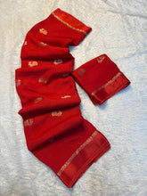 Load image into Gallery viewer, Forbearance Function Wear Pure Soft Viscose Silk Jacquard Design n Satin Border Fancy Designer Saree With Blouse Piece