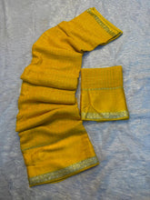 Load image into Gallery viewer, Gratifying Festive Wear Pure Viscose Georgette Small Chex Design With Satin Border Fancy Saree For Women