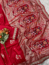 Load image into Gallery viewer, Contemporary Party Wear Dola Silk Thread n Embroidery Work Lace Border Rich Pallu Saree For Wedding