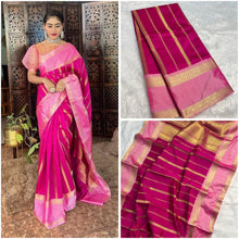 Load image into Gallery viewer, New Wedding Wear Banarasi Soft Silk Jacquard Weaving Work Fancy Designer Saree