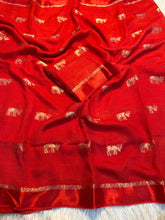 Load image into Gallery viewer, Scrupulous Function Wear Pure Soft Viscose Silk Jacquard Design n Satin Border Fancy Designer Saree With Blouse Piece