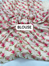 Load image into Gallery viewer, Royal Function Wear Tussar Silk Digital Print n Embroidery Border Fancy Designer Saree For Wedding