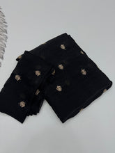 Load image into Gallery viewer, Graceful Function Wear Space Silk Leaf Design With Handwork Beads Saree Artistic Blouse Piece