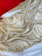 Load image into Gallery viewer, Luxurious Festive Wear Soft Handwork Cutdana n Heavy Border With Arco Work Fancy Designer Saree