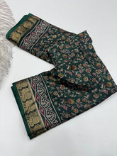 Load image into Gallery viewer, Artistic Function Wear Soft Dola Silk Kalamkari Print Mangalkari Zari Border Fancy Designer Saree With Luxurious Blouse Piece