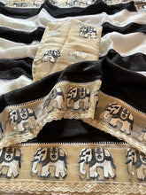 Load image into Gallery viewer, Attractive Party Wear Crush Silk Embroidery Kalamkari Print Cut Work Border Fancy Saree For Occasion