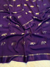 Load image into Gallery viewer, Traditional Wedding Wear Pure Soft Viscose Silk Jacquard Design n Satin Border Fancy Saree With Elegant Blouse Piece