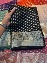 Load image into Gallery viewer, Redolent Party Wear Pure Viscose Georgette Jacquard Zari Weaving Work Fancy Designer Saree For Wedding