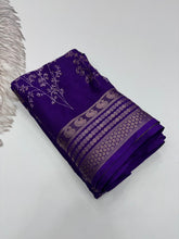 Load image into Gallery viewer, Elegant Party Wear Pure Soft Silk Printed Saree With Rich Pallu n Matching Blouse Piece