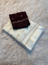 Load image into Gallery viewer, New Festive Wear Pure Soft Viscose Zari Jacquard Weaving Work Fancy Designer Saree With Blouse