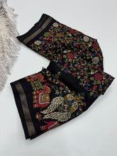 Load image into Gallery viewer, Admirable Party Wear Pure Soft Kashmiri Cotton Silk Designer Printed n Rich Pallu Saree With Blouse Piece