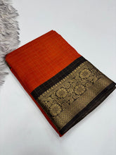 Load image into Gallery viewer, Effervescent Function Wear Pure Soft Dola Silk Chex Design Jacquard Border Fancy Saree For Women