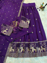 Load image into Gallery viewer, Attractive Festive Wear Crush Silk Embroidery Work Designer Lehenga Choli With Duppta