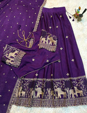 Load image into Gallery viewer, Attractive Festive Wear Crush Silk Embroidery Work Designer Lehenga Choli With Duppta