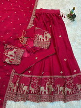 Load image into Gallery viewer, Attractive Festive Wear Crush Silk Embroidery Work Designer Lehenga Choli With Duppta