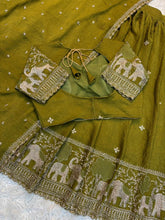 Load image into Gallery viewer, Attractive Festive Wear Crush Silk Embroidery Work Designer Lehenga Choli With Duppta