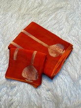 Load image into Gallery viewer, Adorning Wedding Wear Pure Viscose Dola Silk Jacquard Zari Weaving Work Fancy Designer Saree For Ocassion