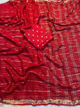 Load image into Gallery viewer, Adorable Party Wear Pure Viscose Jacquard Design n Border Fancy Designer Saree With Elegant Blouse Piece