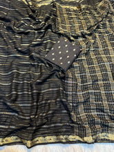 Load image into Gallery viewer, Adorable Party Wear Pure Viscose Jacquard Design n Border Fancy Designer Saree With Elegant Blouse Piece