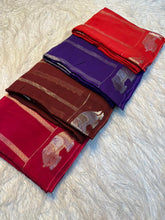 Load image into Gallery viewer, Traditional Function Wear Pure Viscose Dola Silk Jacquard Design Fancy Saree With Blouse Piece