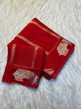 Load image into Gallery viewer, Traditional Function Wear Pure Viscose Dola Silk Jacquard Design Fancy Saree With Blouse Piece