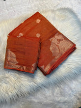 Load image into Gallery viewer, Delightful Viscose Tissue Weaving Silk Zari Work Fancy Designer Saree With Elegant Blouse