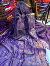 Load image into Gallery viewer, Impressive Viscose Tissue Weaving Silk Zari Work Fancy Designer Saree With Blouse