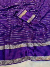 Load image into Gallery viewer, Quintessential Party Wear Pure Viscose Georgette With Satin Border Fancy Designer Saree For Women