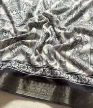 Load image into Gallery viewer, Splendorous Function Wear Soft Mul Cotton Jacquard Border Rich Pallu Fancy Desinger Saree With Blouse Piece