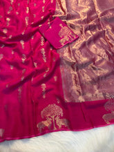 Load image into Gallery viewer, Magnificat Festive Wear Pure Viscose Dola Silk Jacquard Zari Weaving Work Fancy Designer Saree For Wedding