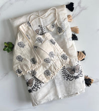 Load image into Gallery viewer, Luxuriant Party Wear Chanderi Cotton Heavy Embroidered n Tussels Work Fancy Designer Wedding Wear Saree With Stitched Blouse