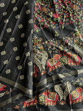 Load image into Gallery viewer, Scrupulous Party Wear Pure Soft Kashmiri Cotton Silk Designer Printed n Rich Pallu Saree With Blouse Piece
