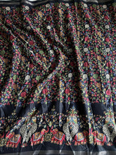 Load image into Gallery viewer, Scrupulous Party Wear Pure Soft Kashmiri Cotton Silk Designer Printed n Rich Pallu Saree With Blouse Piece